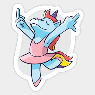 Unicorn Ballet Sticker